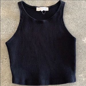 Joah Brown ribbed crop top